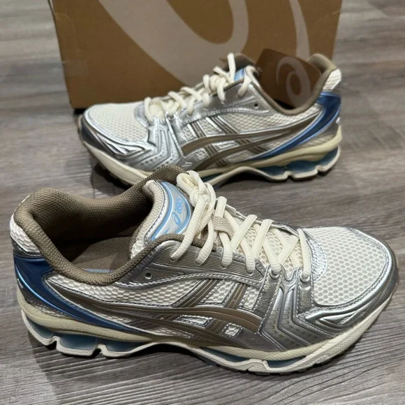 ASICS Gel-Kayano 14 Cream Pepper Athletic Running Sneakers - Picture 2 of 13